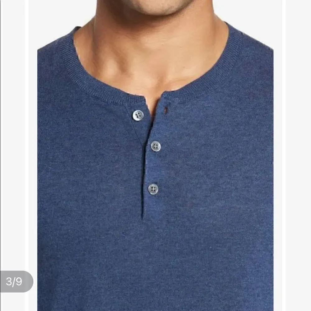 NWT Bonobos Henley Sweater Size XXL